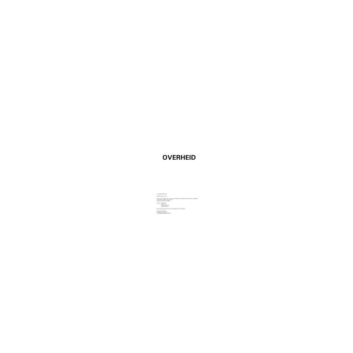 Afbeelding van LWEO Overheid OS&NS : vwo : Lesbrief Afbeelding van LWEO Overheid OS&NS : vwo : Lesbrief