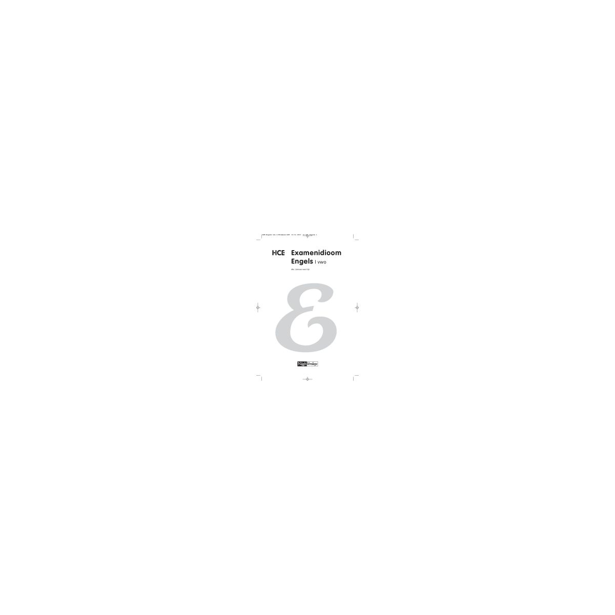 Afbeelding van HCE Engels : vwo : Examenidioom Afbeelding van HCE Engels : vwo : Examenidioom