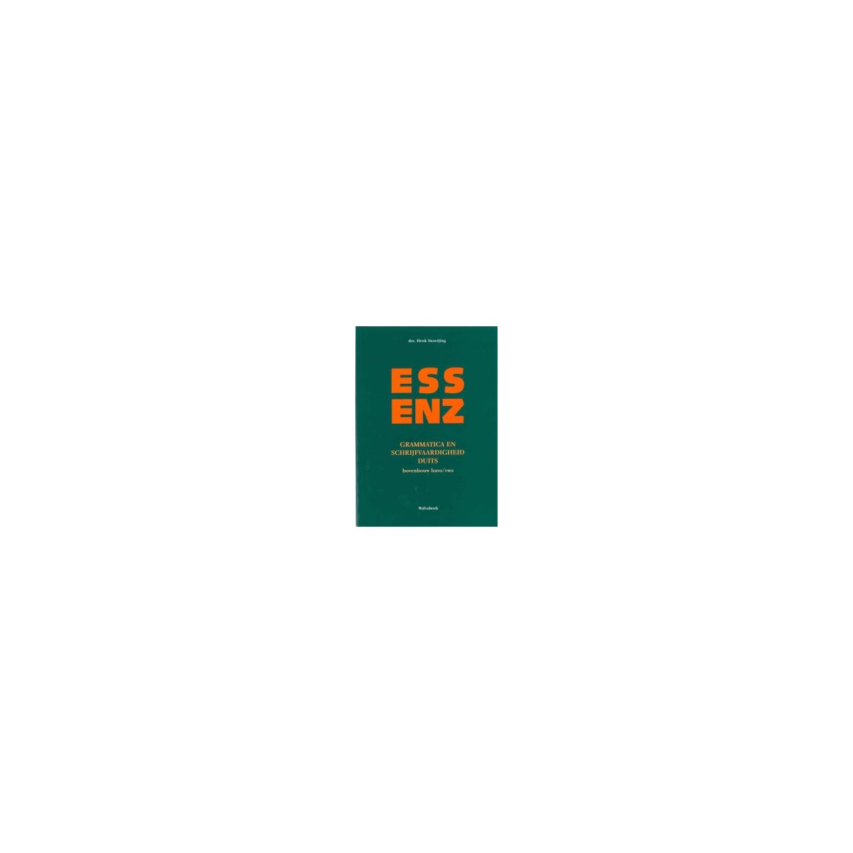Afbeelding van Essenz : havo/vwo bovenbouw