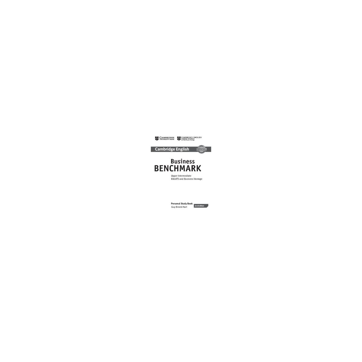 Afbeelding van Business benchmark : Upper Intermediate : Personal study book Afbeelding van Business benchmark : Upper Intermediate : Personal study book