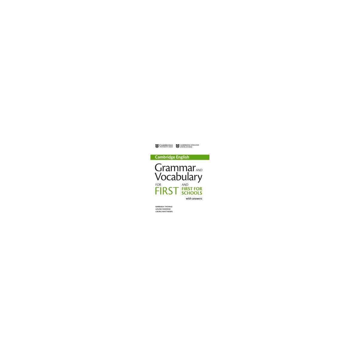 Afbeelding van Grammar and vocabulary for First and First for schools : With answers Afbeelding van Grammar and vocabulary for First and First for schools : With answers