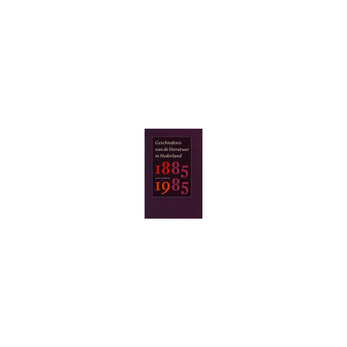 Afbeelding van Geschiedenis van de literatuur in Nederland, 1885-1985 Afbeelding van Geschiedenis van de literatuur in Nederland, 1885-1985