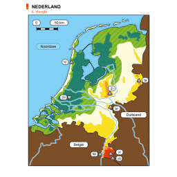 Afbeelding van Nederland : Hoogtekaart