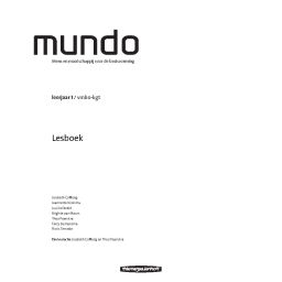 Afbeelding van Mundo 1e ed : 1 vmbo-kgt : Lesboek