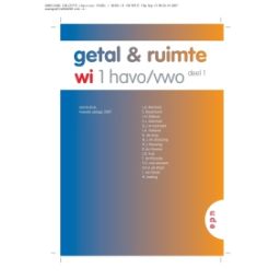 Afbeelding van Getal & ruimte ed 2008 : 1 havo/vwo 1 : Leerboek