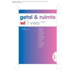 Afbeelding van Getal & ruimte ed 2008 : 1 vwo 1 : Leerboek