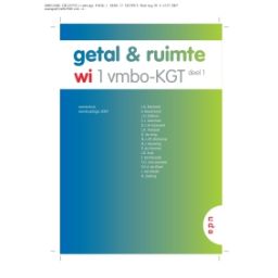 Afbeelding van Getal & ruimte ed 2008 : 1 vmbo-kgt 1 : Leerboek