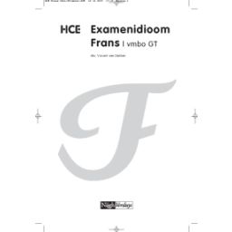 Afbeelding van HCE Frans : vmbo-gt : Examenidioom