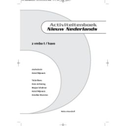 Afbeelding van Nieuw Nederlands 4e ed : 2 vmbo-t/havo : Activiteitenboek