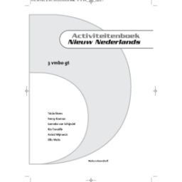 Afbeelding van Nieuw Nederlands 4e ed : 3 vmbo-gt : Activiteitenboek