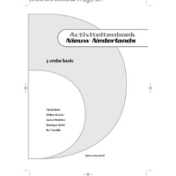 Afbeelding van Nieuw Nederlands 4e ed : 3 vmbo-b : Activiteitenboek