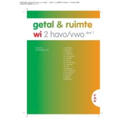 Afbeelding van Getal & ruimte ed 2008 : 2 havo/vwo 1 : Leerboek