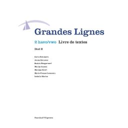 Afbeelding van Grandes lignes 4e ed : 2 havo/vwo : Livre de textes