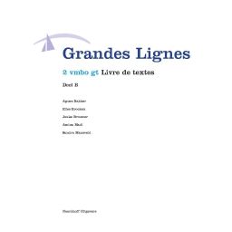 Afbeelding van Grandes lignes 4e ed : 2 vmbo-gt : Livre de textes