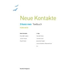 Afbeelding van Neue Kontakte Dreibändig 5e ed : 3 havo/vwo : Textbuch