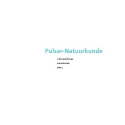 Afbeelding van Pulsar-natuurkunde : vwo 3 bovenbouw : Informatieboek