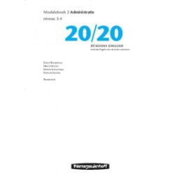 Afbeelding van 20/20 : Administratie : Niveau 3+4 : Moduleboek 2