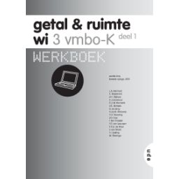 Afbeelding van Getal & ruimte ed 2008 : 3 vmbo-k 1 : Werkboek