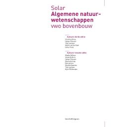 Afbeelding van Solar : vwo tweede fase : Leerboek