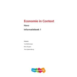 Afbeelding van Economie in context : havo 1 : Informatieboek