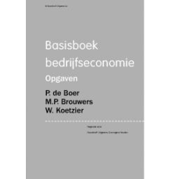 Afbeelding van Basisboek bedrijfseconomie : opgaven