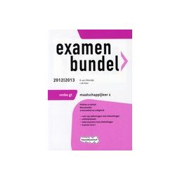 Afbeelding van Examenbundel Maatschappijleer 2 : vmbo-gt : 2012/2013