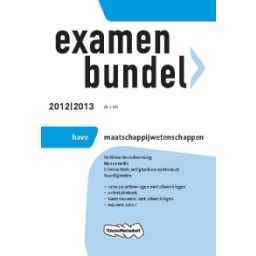 Afbeelding van Examenbundel Maatschappijwetenschappen : havo : 2012/2013