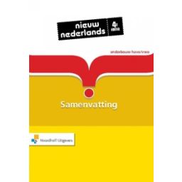Afbeelding van Nieuw Nederlands 4e ed : 1+2+3 havo/vwo : Samenvatting