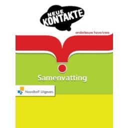 Afbeelding van Neue Kontakte 4e ed : 1+2+3 havo/vwo : Samenvatting