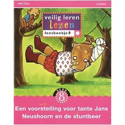 Afbeelding van Veilig leren lezen Zonversie : 8 : Een voorstelling voor tante Jans Neushoorn en de stuntbeer : Leesboekje