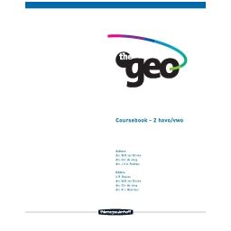Afbeelding van The geo 1e ed : 2 havo/vwo : Coursebook