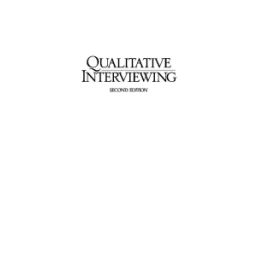 Afbeelding van Qualitative interviewing