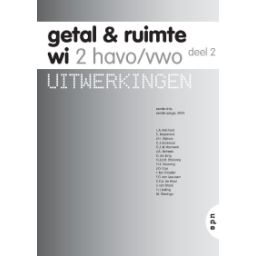 Afbeelding van Getal & ruimte ed 2008 : 2 havo/vwo 2 : Uitwerkingen