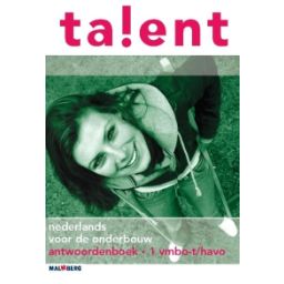 Afbeelding van Talent : 1 vmbo-t/havo : Antwoordenboek