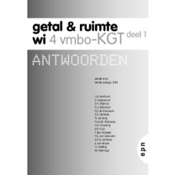 Afbeelding van Getal & ruimte : vmbo-kgt : Antwoorden