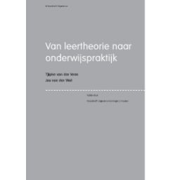 Afbeelding van Van leertheorie naar onderwijspraktijk : Theorieboek