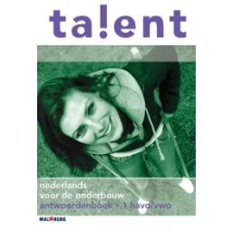 Afbeelding van Talent : 1 havo-vwo : Antwoordenboek
