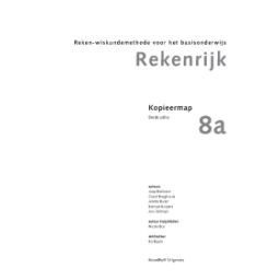 Afbeelding van RekenRijk 3e dr : 8a : Kopieermap