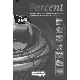 Afbeelding van Percent : havo 2 : Antwoordenboek