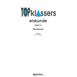 Afbeelding van Topklassers Wiskunde : Groep 7+8 : Dl 4 : Werkboek