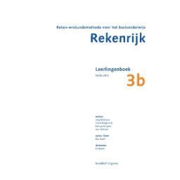 Afbeelding van RekenRijk 3e dr : 3b : Leerlingenboek