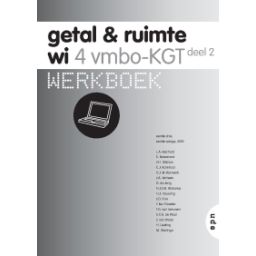 Afbeelding van Getal & ruimte 4e ed : 4 vmbo-kgt 2 : Werkboek