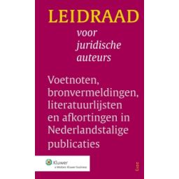 Afbeelding van Leidraad voor juridische auteurs