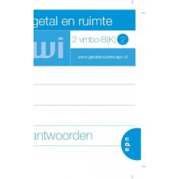 Afbeelding van Getal & ruimte : 2 vmbo-b(k) 2 : Antwoorden