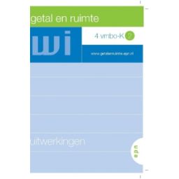 Afbeelding van Getal & ruimte : 4 vmbo-k 2 : Uitwerkingen