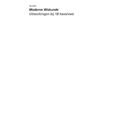 Afbeelding van Moderne wiskunde 10e ed : 1 havo/vwo B : Uitwerkingen