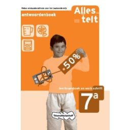 Afbeelding van Alles telt 2e dr : 7a : Antwoordenboek