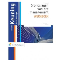 Afbeelding van Grondslagen van het management : Werkboek