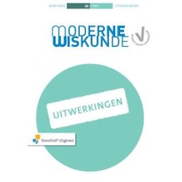 Afbeelding van Moderne wiskunde 10e ed : 1 vwo B : Uitwerkingen