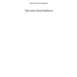 Afbeelding van Tijd voor geschiedenis : 2 havo/vwo
